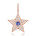 Pave Diamond & Blue Sapphire Statement Star Charm