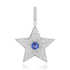 Pave Diamond & Blue Sapphire Statement Star Charm