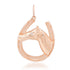 Ranch Ready Gold & Diamond Horseshoe Horse Charm