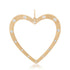 Jumbo Satin Gold & Diamond Outline Charm