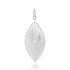 Vertical Fluted Evil Eye Charm with Diamond Accent