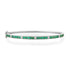 Emerald Bangle Bracelet with Diamond Accents
