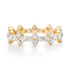 Edgy Diamond Flower Ring