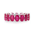 Juicy Oval Ruby Eternity Band Ring