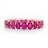 Perfect Oval Ruby Eternity Band Ring