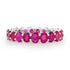 Perfect Oval Ruby Eternity Band Ring