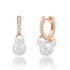Trio Gemstone & Pave Diamond Huggie Hoop Earrings