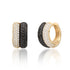 Bezel Set Emerald Cut Illusion Huggie Hoop Earrings