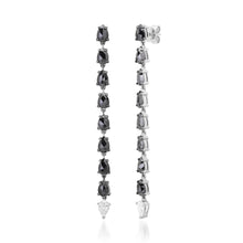 Graduated Cascading Diamond Drop Earrings