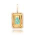 Disco Citrine Charm with Emerald Pear