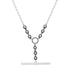 Diamond Toggle Chain Necklace with Black Rhodium