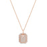 Petite Pave Diamond Plaque Necklace