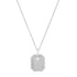 Petite Pave Diamond Plaque Necklace