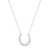 Gold Horseshoe Necklace with Graduated Diamond Details