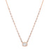 Bezel Set Rounds & Diamond Illusion Necklace