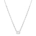Bezel Set Rounds & Diamond Illusion Necklace