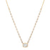 Bezel Set Rounds & Diamond Illusion Necklace