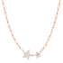 Twinning Diamond Star Duo Chain Necklace