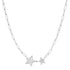 Twinning Diamond Star Duo Chain Necklace
