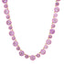 Pink Electroplated Round Georgian Set Amethyst Tennis Necklace
