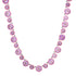Pink Electroplated Round Georgian Set Amethyst Tennis Necklace