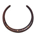 Wood Collar Necklace with Mandarin Garnets & Diamonds