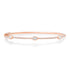 Pave Diamond Bangle with Emerald or Marquise Cut Bezel Diamonds