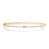 Pave Diamond Bangle with Emerald or Marquise Cut Bezel Diamonds