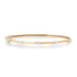 Gold Bangle Bracelet with Emerald or Marquise Diamonds