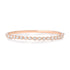Bezel Set Diamond Oval Bangle Bracelet