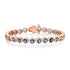Round Bezel Set London Blue Topaz Tennis Bracelet