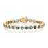 Round Bezel Set London Blue Topaz Tennis Bracelet