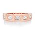 Emerald Cut Diamond Gold Band Ring