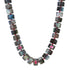Grand Labradorite Beaded Necklace with Pink Tourmaline Accents