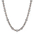 Mixed Shape Diamond 1/2 Tennis Necklace with Black Rhodium Bezel