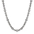 Mixed Shape Diamond 1/2 Tennis Necklace with Black Rhodium Bezel