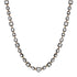 Mixed Shape White Topaz 1/2 Tennis Necklace with Black Electroplated Bezel