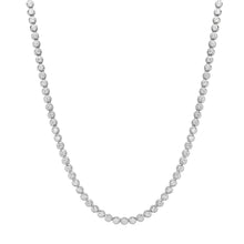Petite Bezel Set Diamond Tennis Necklace