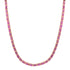 Skinny Bezel Set Pink Sapphire Tennis Necklace
