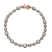 Diamond Mixed Shape Bracelet with Black Rhodium Bezel