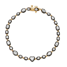 Diamond Mixed Shape Bracelet with Black Rhodium Bezel