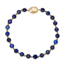 Round Kyanite Tennis Bracelet with Black Rhodium