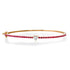 Pave Ruby Bangle Bracelet with Solitaire Diamond