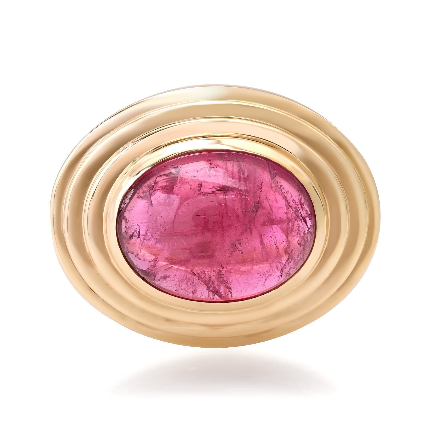 One of a Kind Pink or Green Tourmaline Orbit Ring
