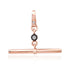 Long or Short Diamond Toggle Charm with Black Rhodium