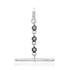 Long or Short Diamond Toggle Charm with Black Rhodium