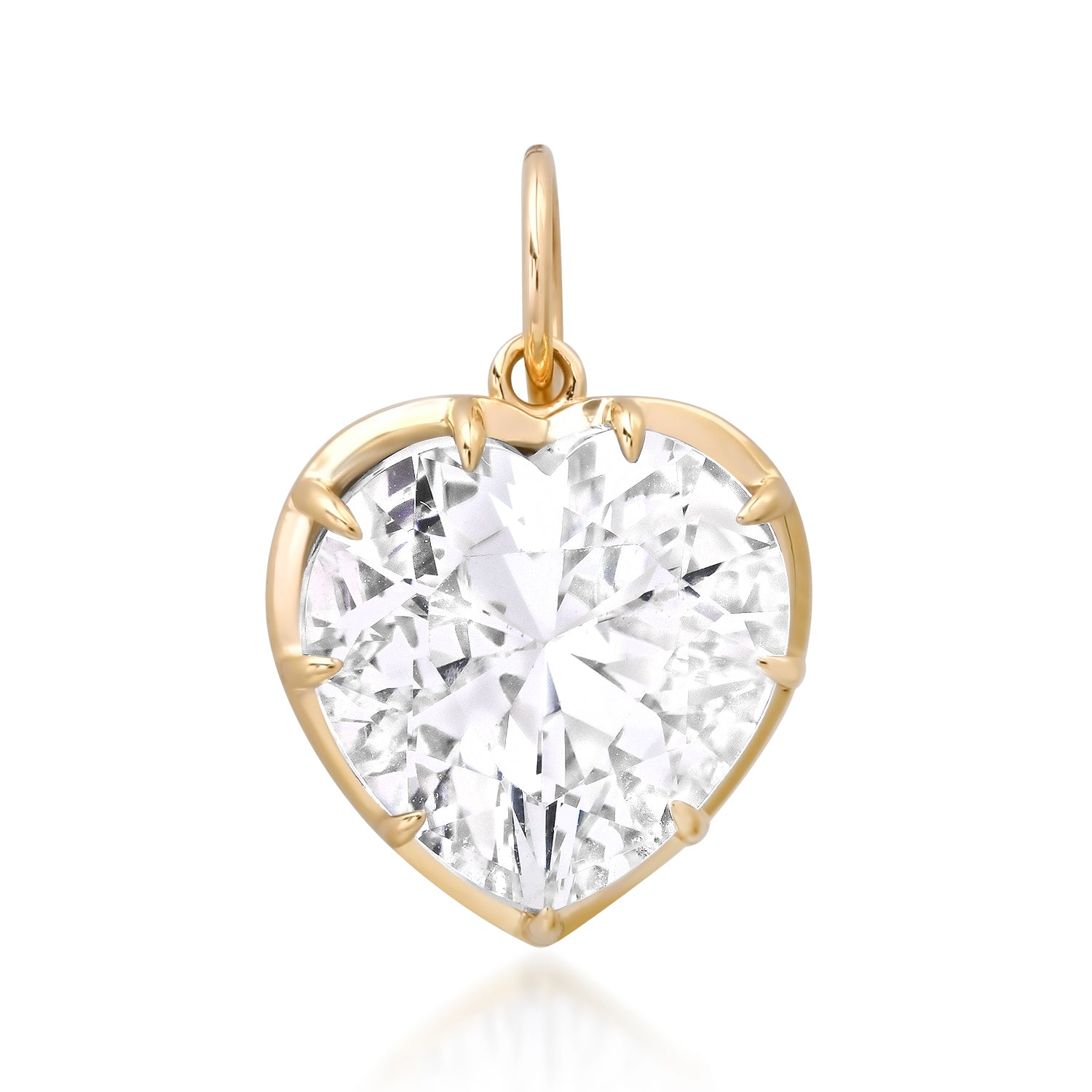 Whimsy Large Gemstone Heart Charm