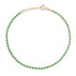 Thin Mixed Gold & Glass Beaded Chain Bracelet
