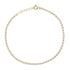 Thin Mixed Gold & Glass Beaded Chain Bracelet