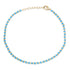 Thin Mixed Gold & Glass Beaded Chain Bracelet